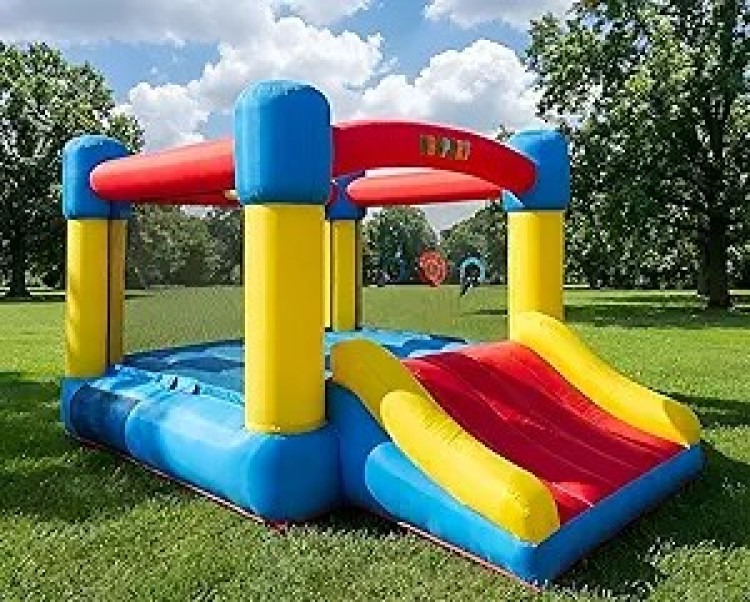 Multi-Colored Bounce House